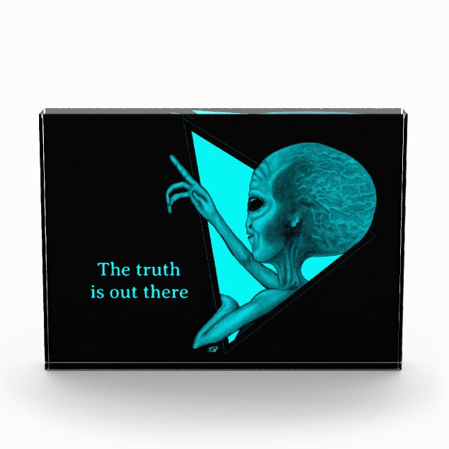 Bloque Para Fotos Grey Alien, la verdad está ahí fuera (Anverso)