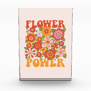 Bloque Para Fotos Groovy Flower Power Graphic