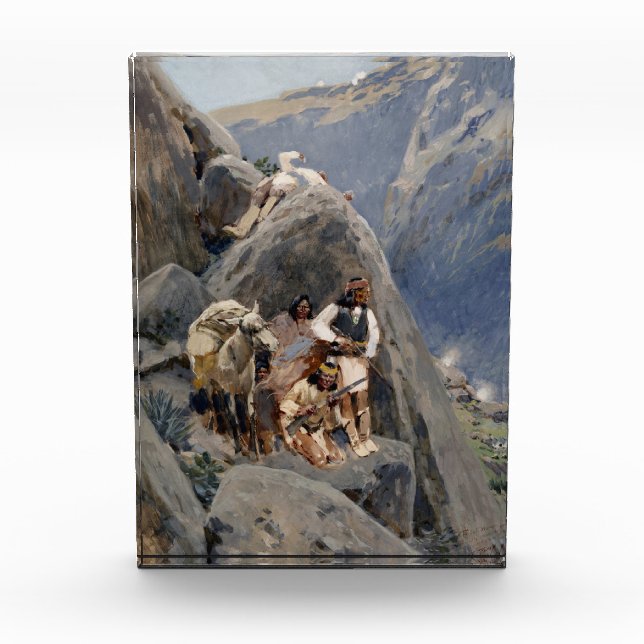 Bloque Para Fotos Guerreros Apache: Emboscada en la caballería norte (Anverso)