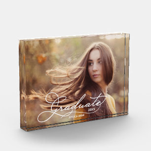 Bloque Para Fotos Guión blanco para graduación