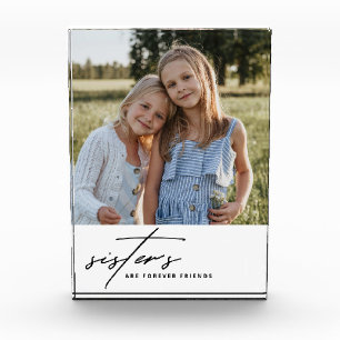 Bloque Para Fotos Guion de Hermanas Modernas Personalizado