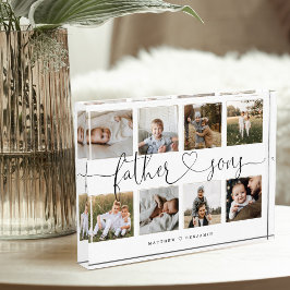 Bloque Para Fotos Guión del corazón de los hijos de padre | Collage