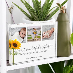 Bloque Para Fotos Guión del Día de la Madre Madre más Maravillosa