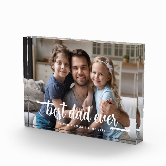 Bloque Para Fotos Guión del Día del Padre Mejor (Derecha)