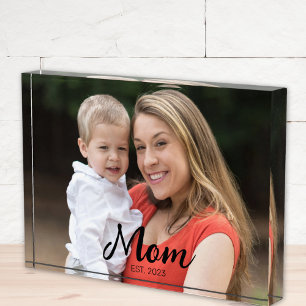 Bloque Para Fotos Guión moderno establecido por mamá personalizada