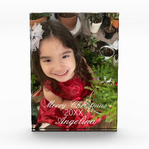 Bloque Para Fotos Guión navideño moderno