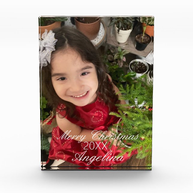 Bloque Para Fotos Guión navideño moderno (Anverso)