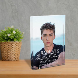 Bloque Para Fotos Guy Grad Modern Graduate Personalizado