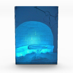 Bloque Para Fotos Habitación Igloo en Hotel de Glace, Quebec, Canadá