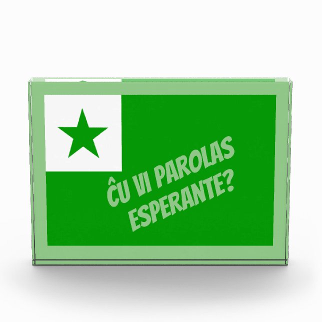 Bloque Para Fotos ¿Habla Esperanto? (Anverso)
