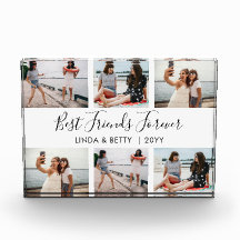 Hand Lettered Best Friends For ever 6 Photo Block.