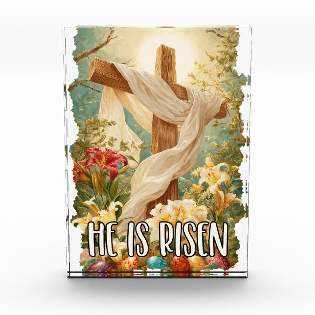 Bloque Para Fotos He Is Risen (Anverso)