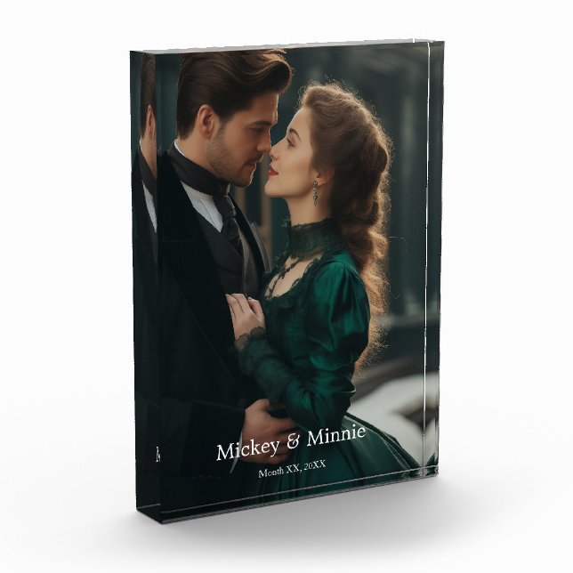 Bloque Para Fotos Heartfelt In Loving Memory Custom Photo Block (Izquierda)