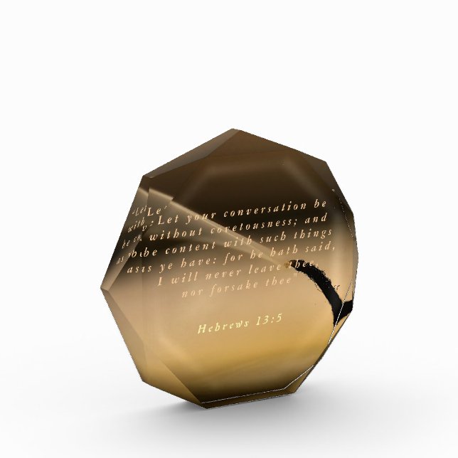 Bloque Para Fotos Hebreos 13:5 (Izquierda)