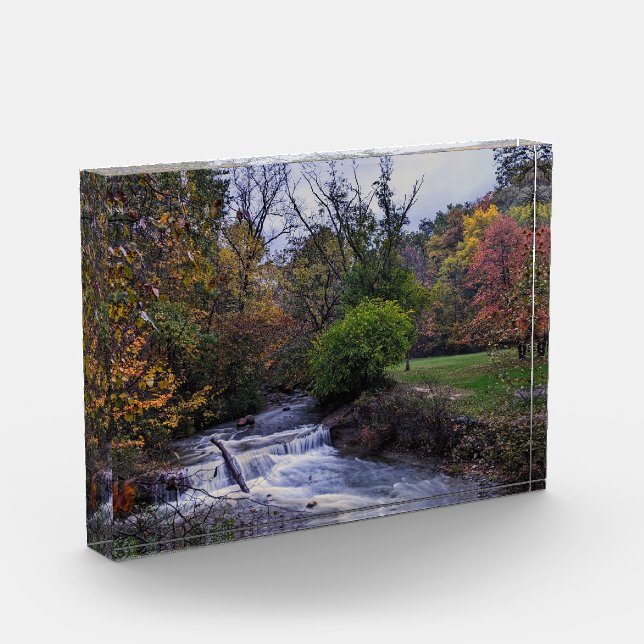 Bloque Para Fotos Hemlock Creek cae en una hermosa mañana de otoño (Izquierda)