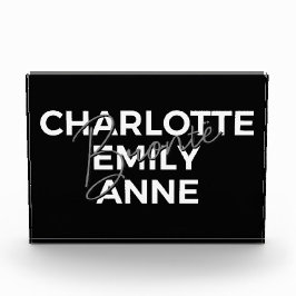 Bloque Para Fotos Hermanas Brontë II - Charlotte & Emily & Anne