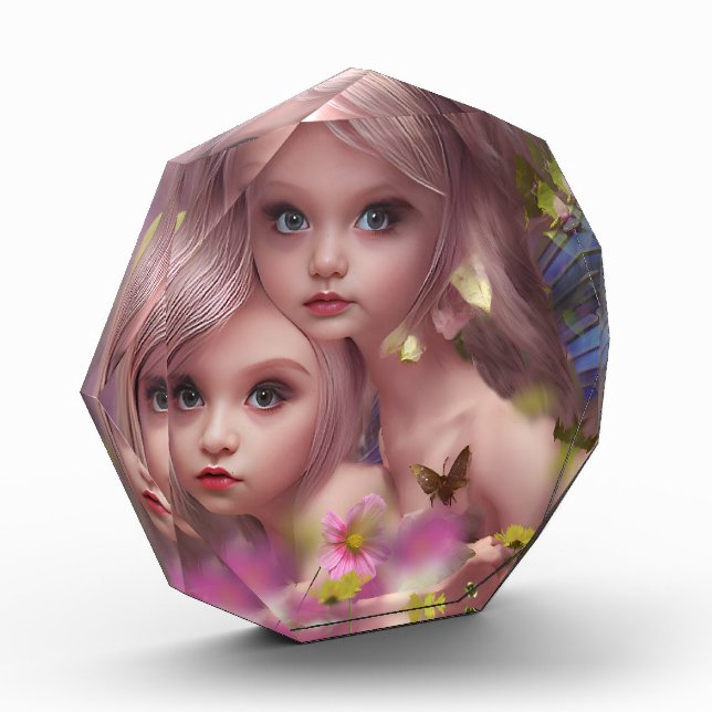 Bloque Para Fotos Hermanas de hadas entre las flores del bosque (Izquierda)