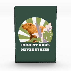 Bloque Para Fotos Hermanos Roedores Nunca Estresan Capybara