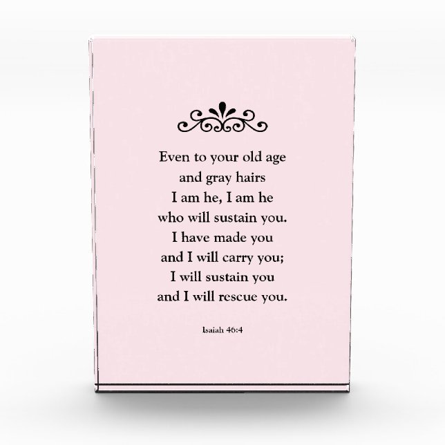Bloque Para Fotos Hermosa Biblia Motivadora Verse Isaiah (Anverso)