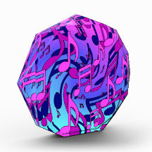 Hermosa música Upbeat Colorful Musical Notes