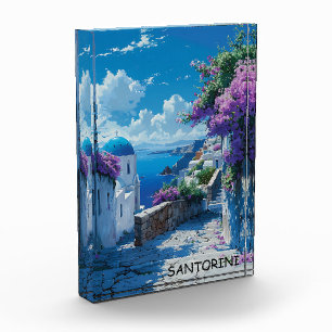 Bloque Para Fotos Hermosa vista del océano de Santorini