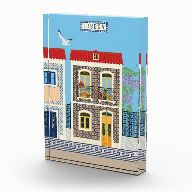 Bloque Para Fotos Hermosas casas portuguesas con azulejos o azulejos (Derecha)