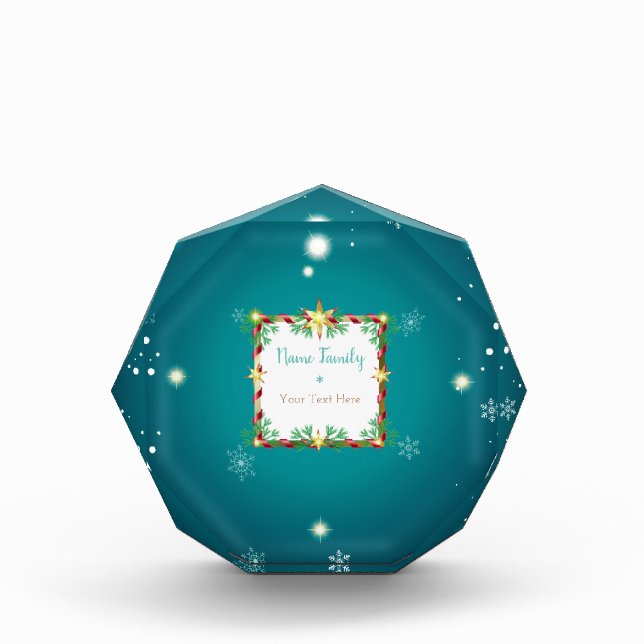 Bloque Para Fotos Hermoso diseño gracioso con vacaciones de invierno (Anverso)