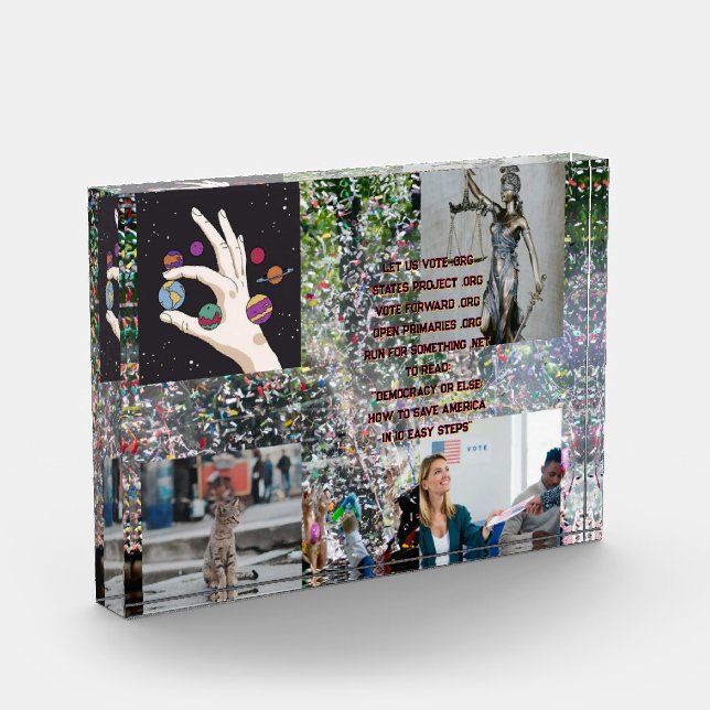 Bloque Para Fotos Herramientas de democracia e imágenes electorales (Izquierda)