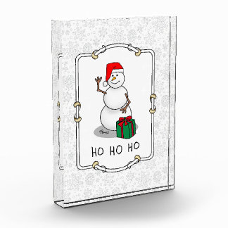 Bloque Para Fotos Ho Ho Ho Ho Ho Feliz Navidad Santa Cute Snowman