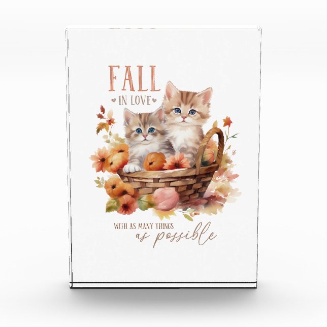 Bloque Para Fotos Hojas de otoño y flores (Anverso)