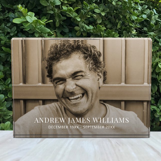 Bloque Para Fotos Homenaje a memoria de personalizado (Memorial Photo Block)