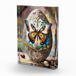 Bloque Para Fotos Huevo de Pascua de Mariposa Ornate