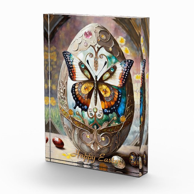 Bloque Para Fotos Huevo de Pascua de Mariposa Ornate (Derecha)