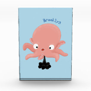 Bloque Para Fotos Humor de personalizado de pulpo de bebé de color r