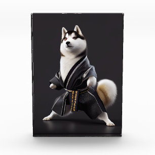Bloque Para Fotos Husky Dog conoce a Karate, jugador de Husky Dog Ka