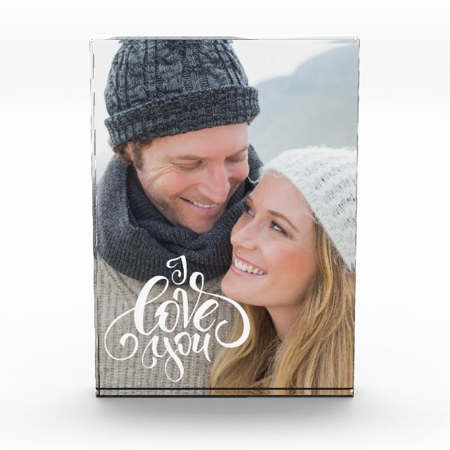 Bloque Para Fotos I Love You. Personalizado el día de San Valentín (Anverso)