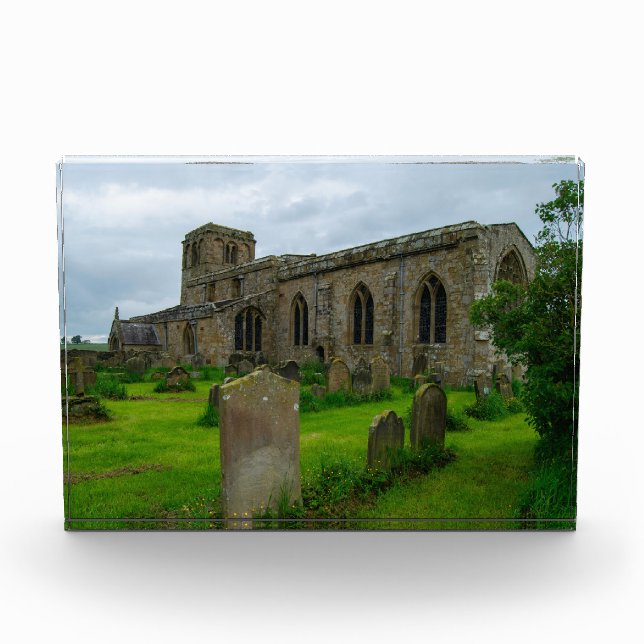 Bloque Para Fotos Iglesia de Santa María, Leake North Yorkshire Patr (Anverso)