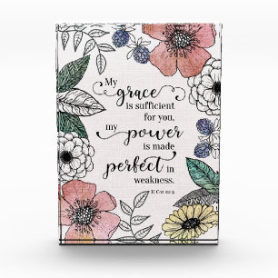 Bloque Para Fotos II Cor 12:9 - Mi gracia es suficiente