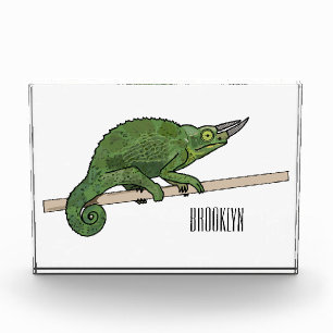 Bloque Para Fotos Ilustracion chameleon personalizado de Jackson