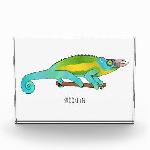 Bloque Para Fotos Ilustracion chameleon personalizado de Jackson