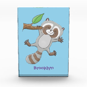 Bloque Para Fotos Ilustracion de bebé de raccoon feliz lindo