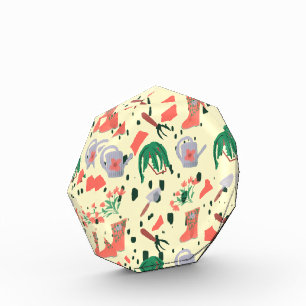 Bloque Para Fotos Ilustración de Doodles Botánicos de Jardín de Prim