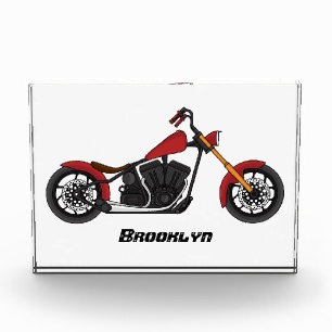 Bloque Para Fotos Ilustracion de motocicleta estilo helicóptero