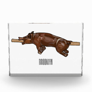 Bloque Para Fotos Ilustracion de personalizado asado de cerdo / cerd