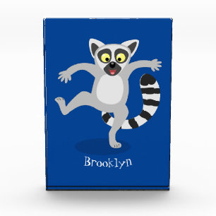 Bloque Para Fotos Ilustracion de personalizado bailador de lémur de 