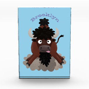 Bloque Para Fotos Ilustracion de personalizado de bisontes búfalos d