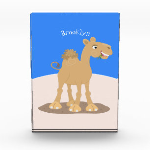 Bloque Para Fotos Ilustracion de personalizado de camello alegre y s