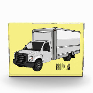 Bloque Para Fotos Ilustracion de personalizado de camiones de cajas