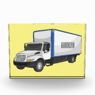 Bloque Para Fotos Ilustracion de personalizado de camiones de cajas