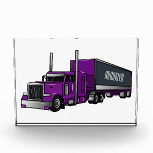 Bloque Para Fotos Ilustracion de personalizado de camiones semirremo